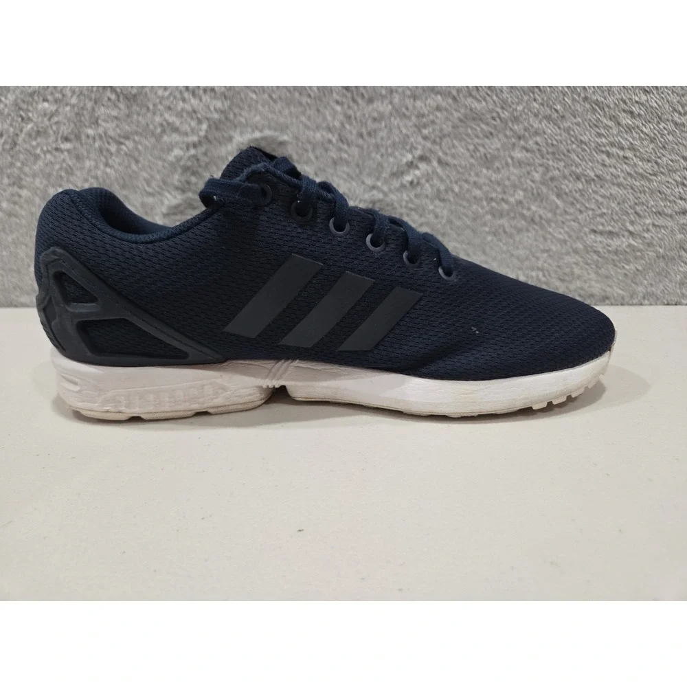 Adidas Mens Sz 11.5  ZX Flux M19841 Blue White Running Shoes Lace Up Low Top